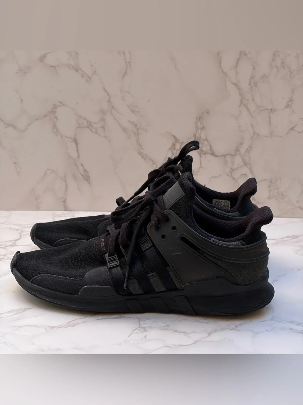 Adidas EQT Support Adv/91-16 Triple Black Athletic Shoes Men’s Size 12